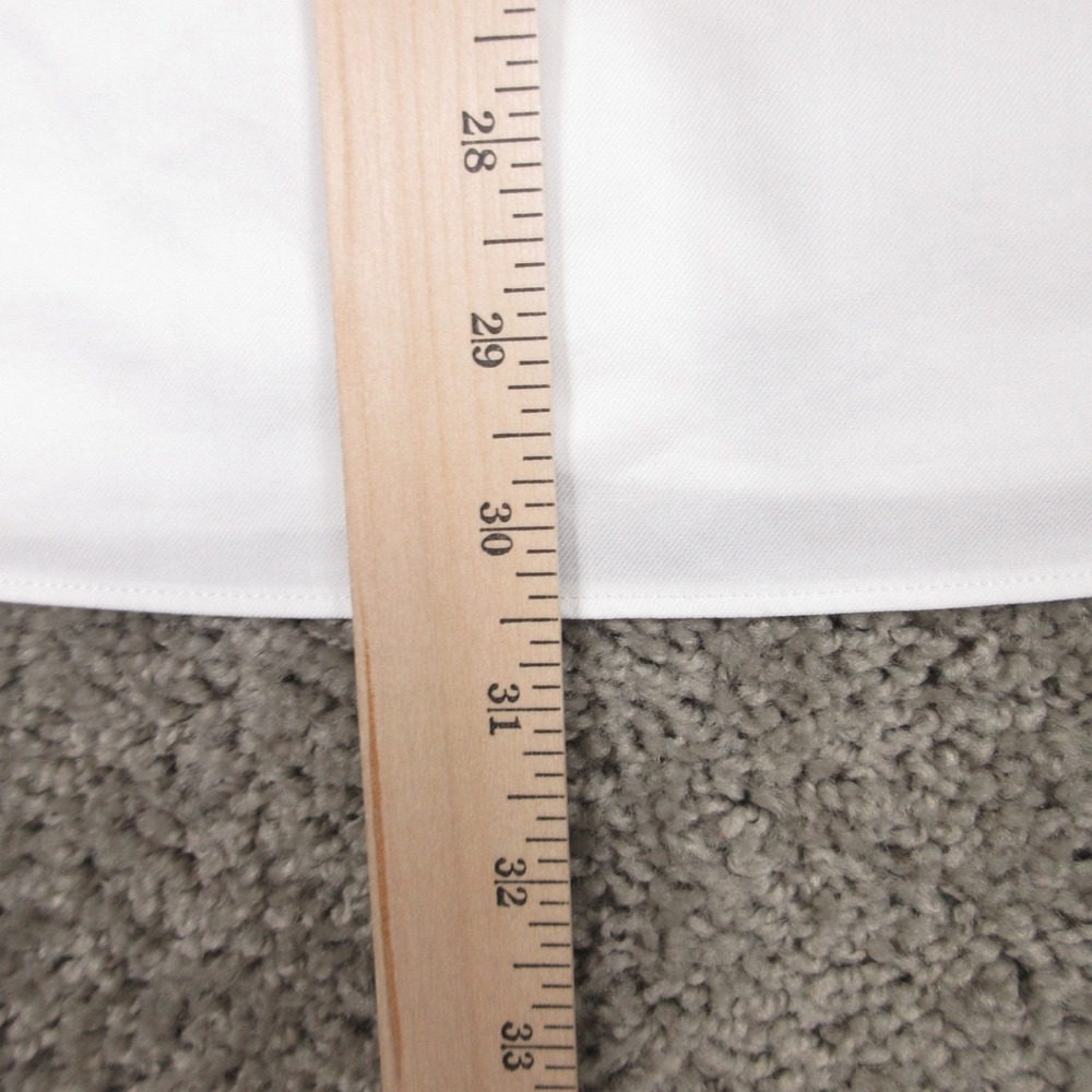 Charles Tyrwhitt Shirt Mens L 16.5 33 White Solid French Cuff Dress Button Up - Picture 10 of 12